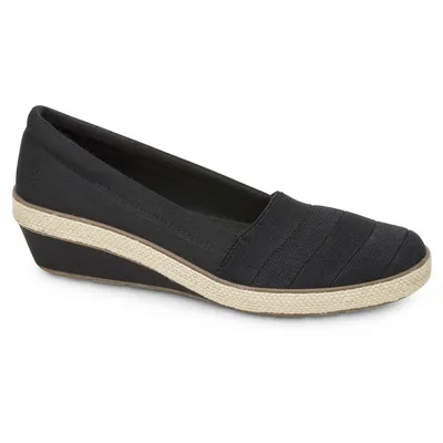 Cleo Black Wedge Loafer