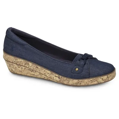 Lily Navy Wedge Loafer