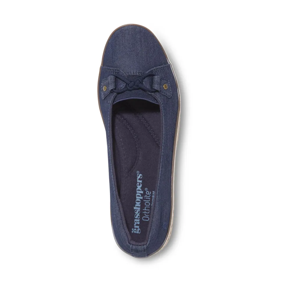 Lily Navy Wedge Loafer