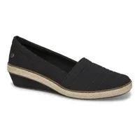 Quinn Black Wedge Loafer