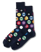 Hotsox Men's Billiards Crew Socks