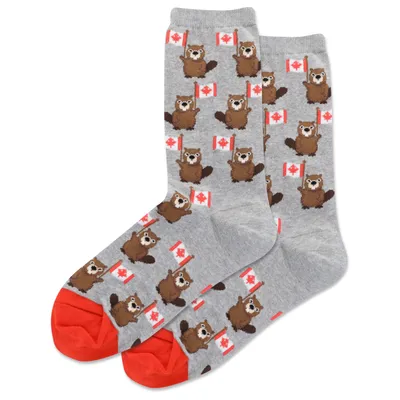 Hotsox Women's Canada Beavers Crew Socks