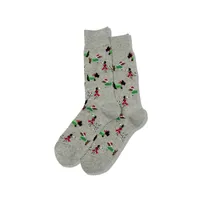 Hotsox Men's Christmas Dogs Crew Socks