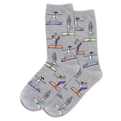 Hotsox Women's Yoga Crew Socks