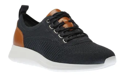 Amherst Navy Knit Lace-Up Sneaker