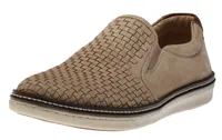 McGuffey Woven Beige Nubuck Slip-On Sneaker