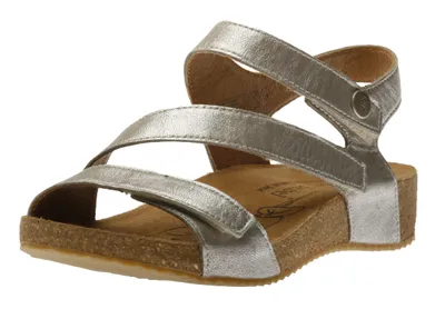 Tonga 25 Cristal Silver Leather Asymmetrical Sandal