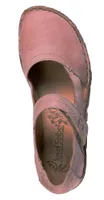 Rosalie 37 Rose Leather Mary Jane Flat Shoe
