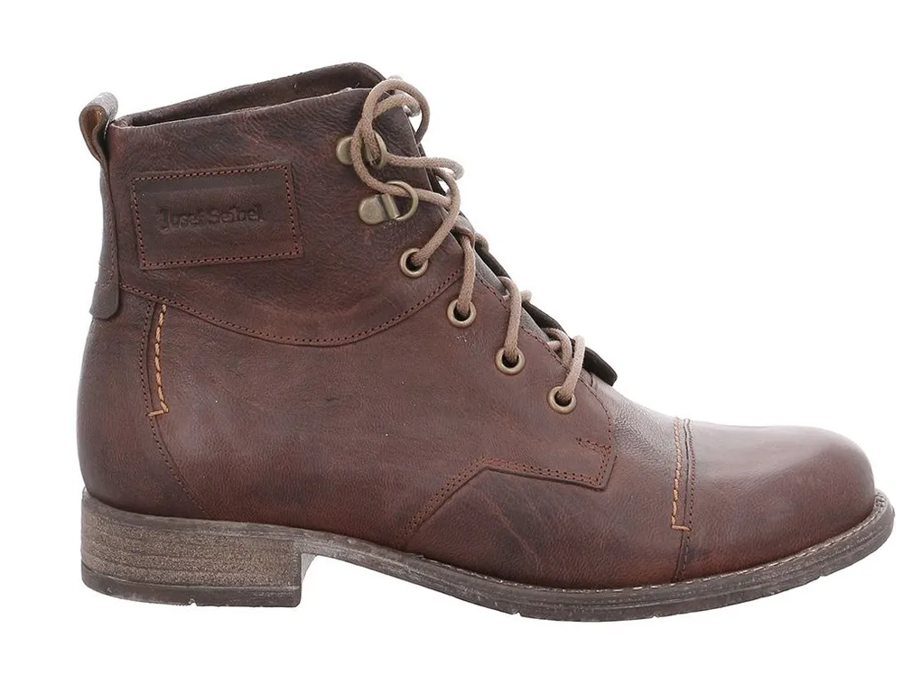 Sienna 17 Camel Brown Lace-Up Ankle Boot