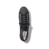 Kickstart Black Lace-Up Tennis Sneaker