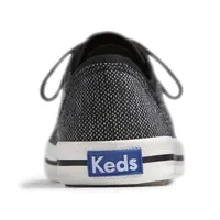 Kickstart Black Lace-Up Tennis Sneaker