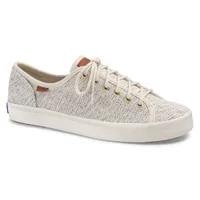 Kickstart Cream Canvas Lace-Up Tennis Sneaker