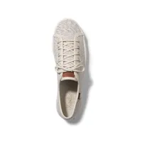 Kickstart Cream Canvas Lace-Up Tennis Sneaker