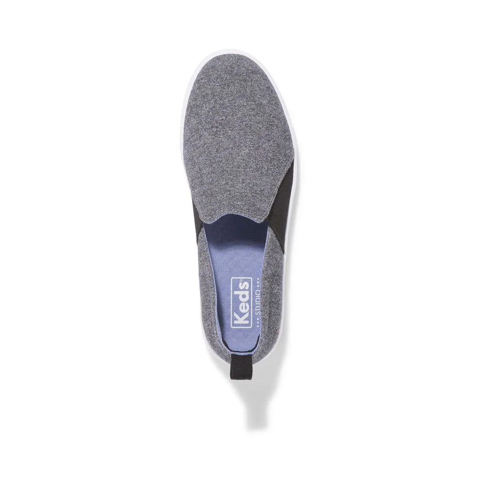 Studio Liv Charcoal Slip-On Sneaker