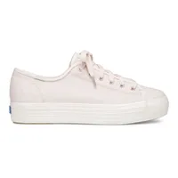 Triple Kick Pink Lace-Up Platform Tennis Sneaker