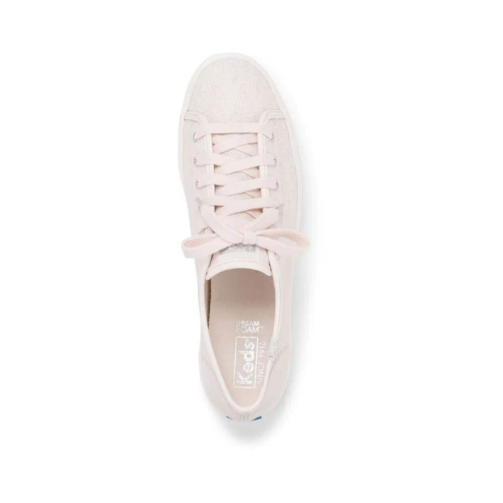 Triple Kick Pink Lace-Up Platform Tennis Sneaker