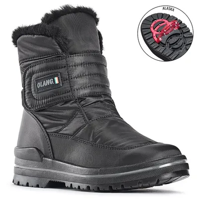 Luna Velcro Black Winter Boot