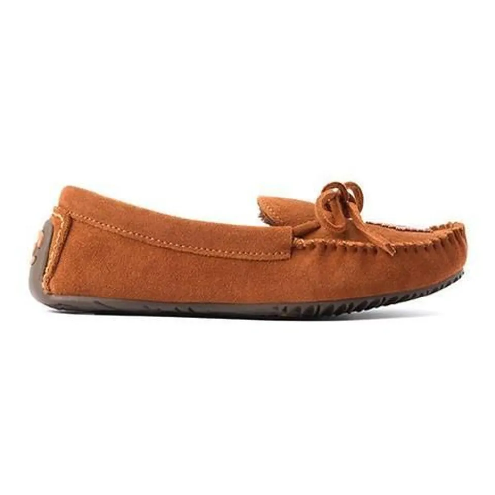 Canoe Suede Lined Copper Moccasin