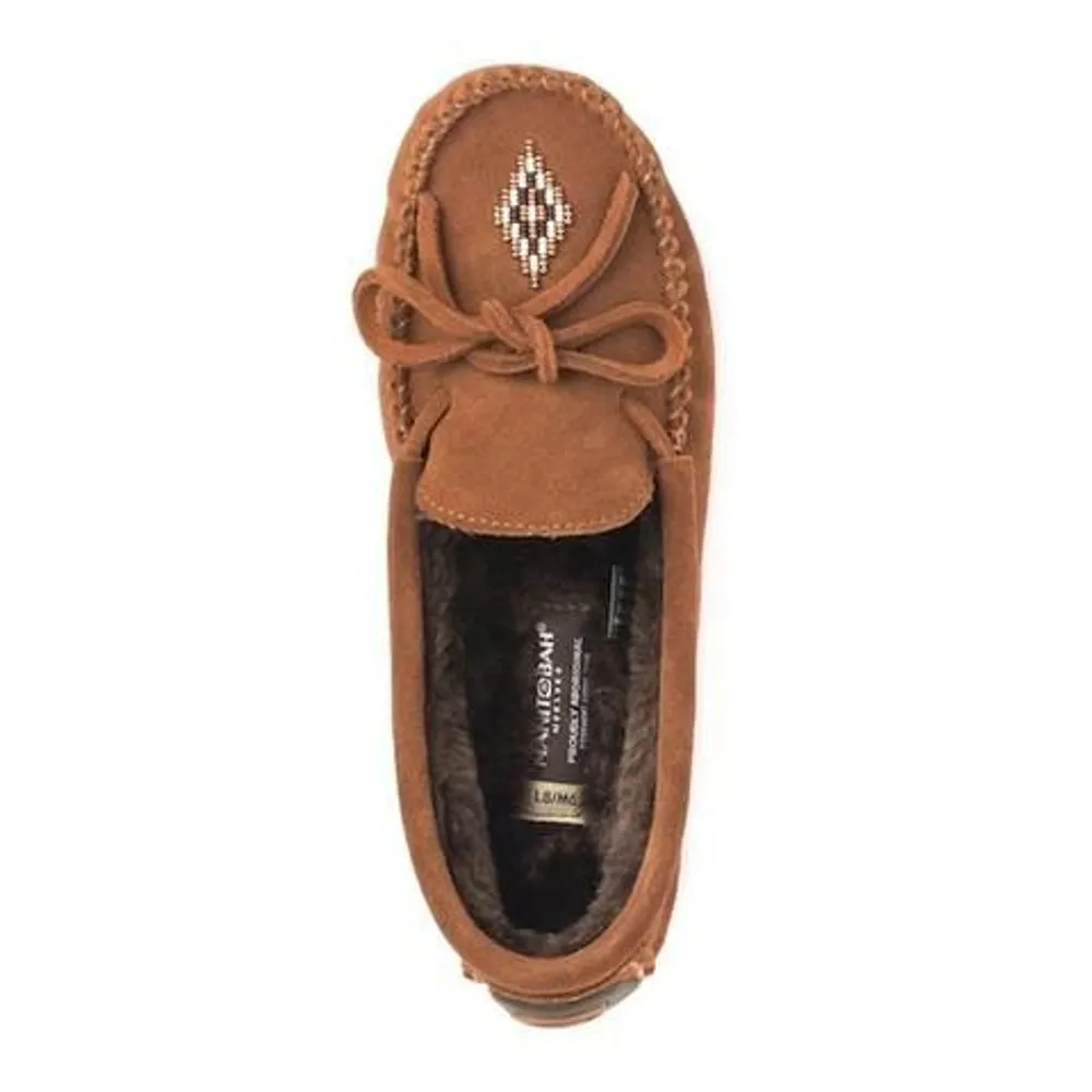 Canoe Suede Lined Copper Moccasin