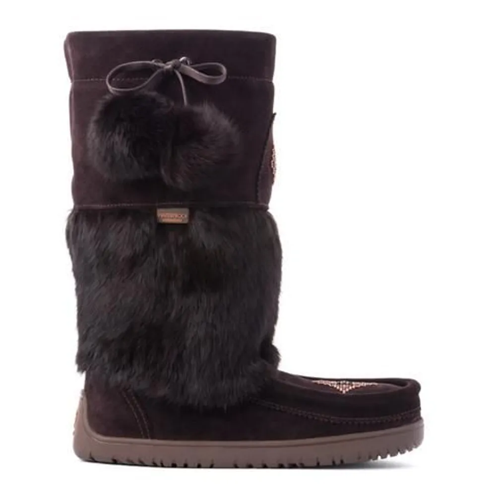 Waterproof Snowy Owl Mukluk Dark Brown Winter Boot