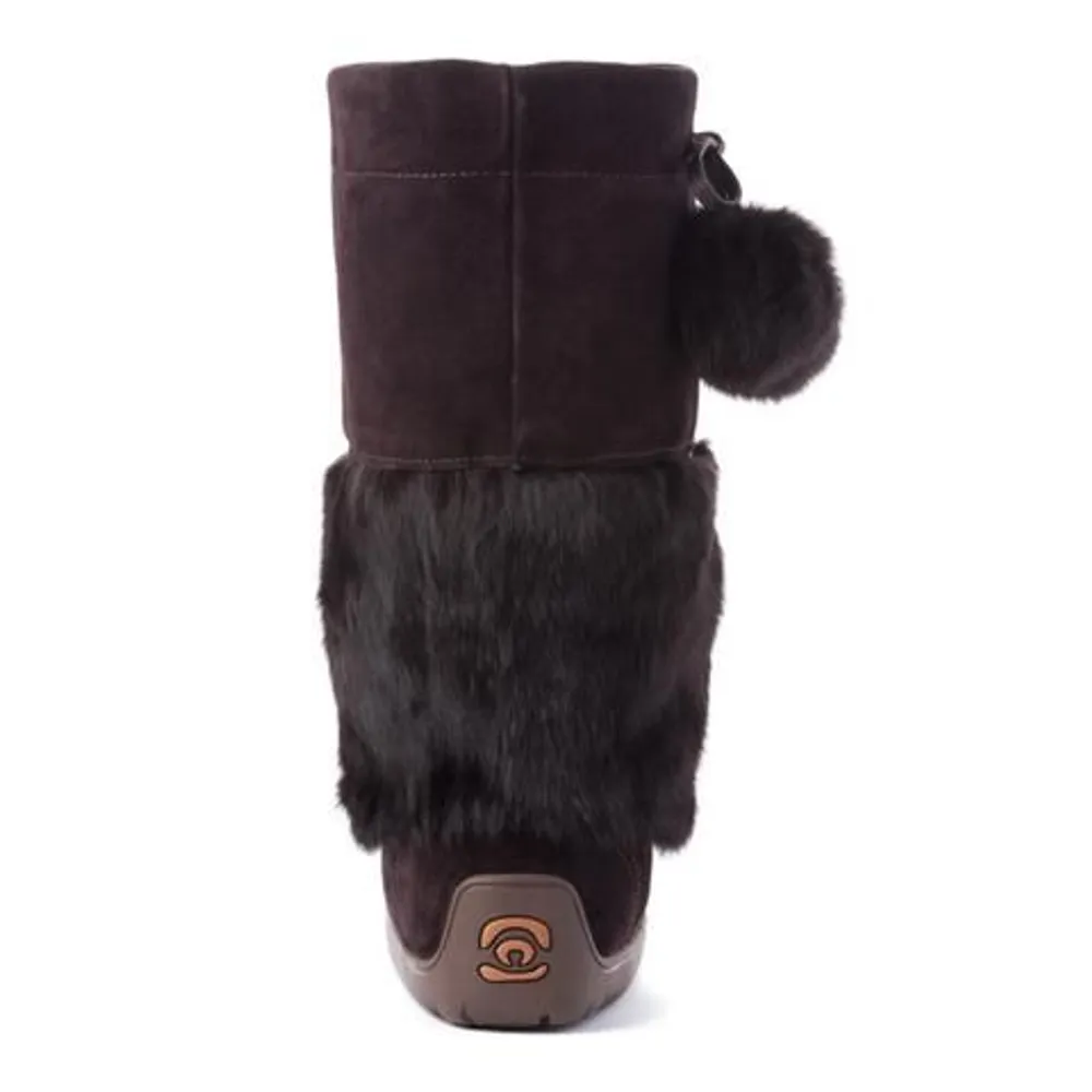 Waterproof Snowy Owl Mukluk Dark Brown Winter Boot