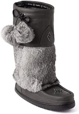 Waterproof Snowy Owl Mukluk Charcoal Winter Boot