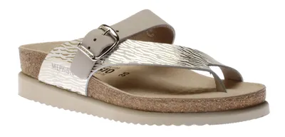 Helen Zebra Grey Thong Sandal