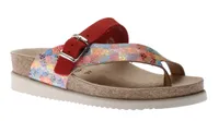 Helen Mix Multicolour Red Thong Sandal