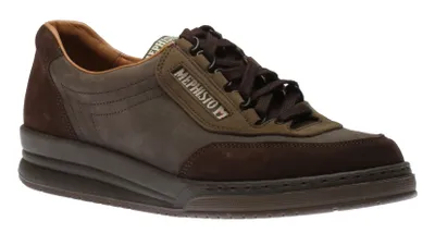 Match Multi Nomad Brown Leather Lace-Up Walking Shoe