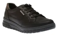 Paco Grizzly Black Nubuck Leather Lace-Up Walking Shoe