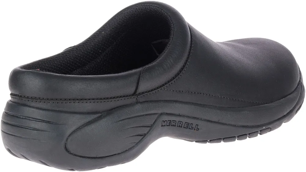 Encore Gust 2 Black Leather Wide Width Clog