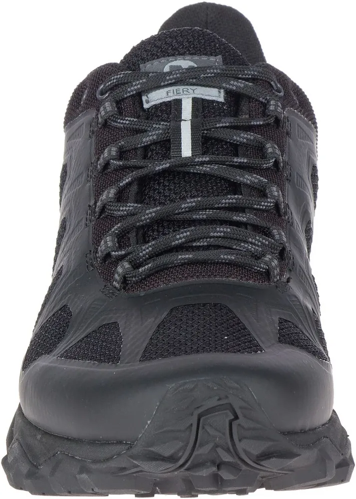 Fiery Black Trail Running Shoe