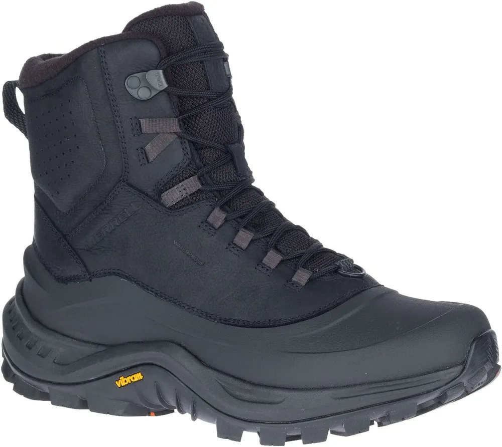 Thermo Overlook 2 Mid Waterproof Black Leather Wide Boot
