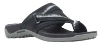 Terran 3 Cush Post Black Wide Width Thong Sandal