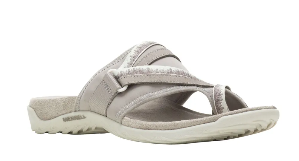 Terran 3 Cush Post Moon Beige Wide Width Thong Sandal