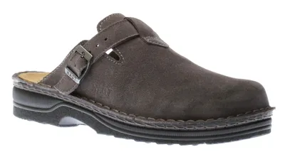 Fjord Grey Suede Leather Clog
