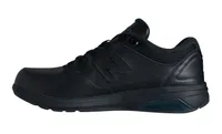 MW813BK Black Leather Walking Shoe