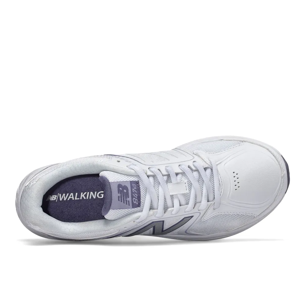 WW847WT3 White/Purple Walking Shoe