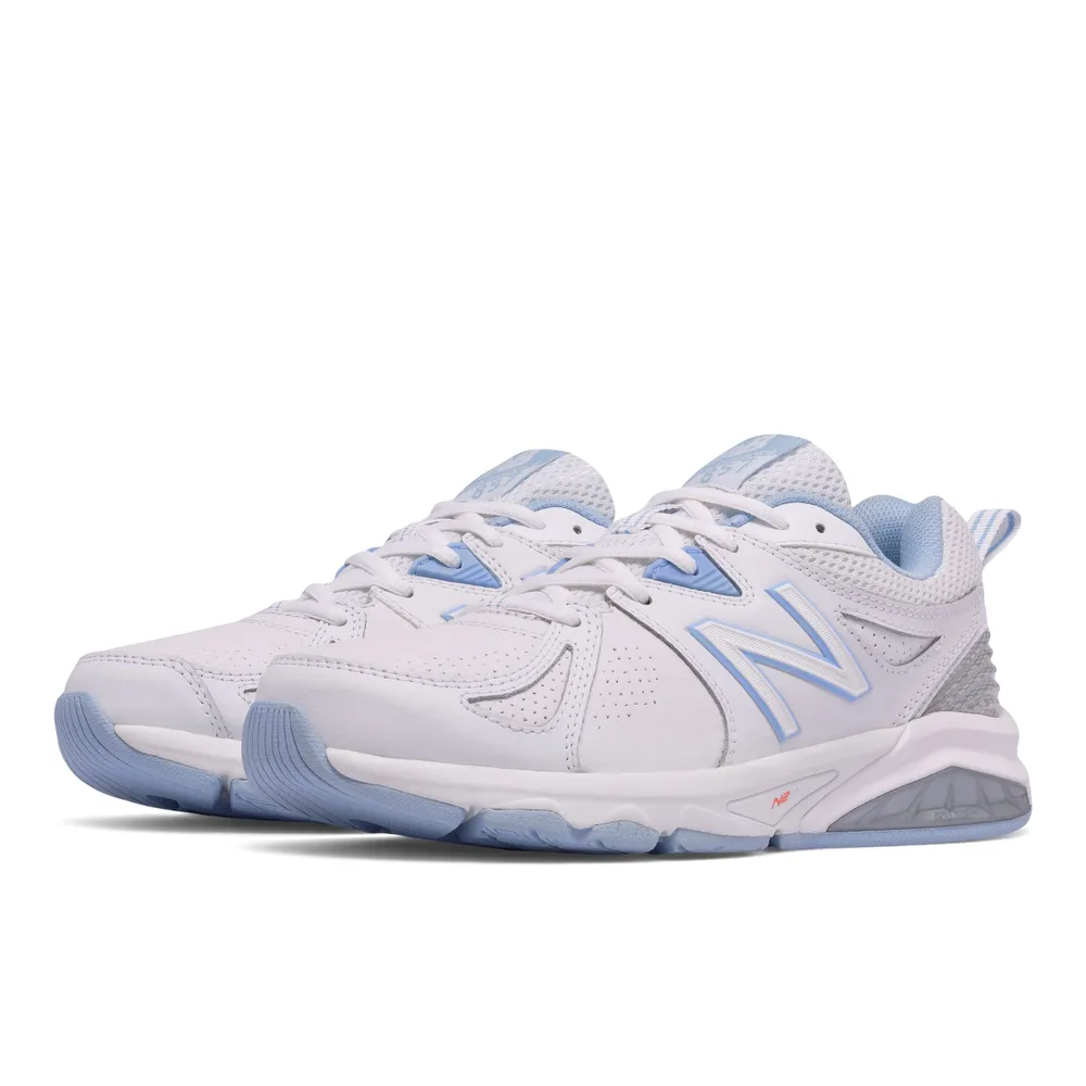 New Balance WX857WB2 White Leather Cross-Training Shoe