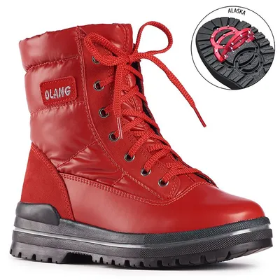 Aidan Red Winter Boot