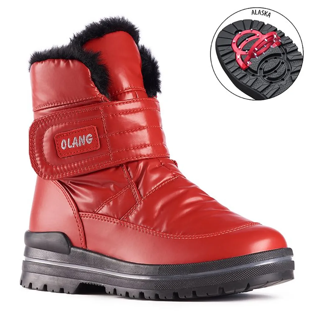 Luna Velcro Rosso Winter Boot