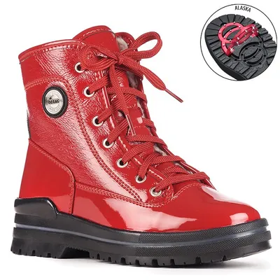 Sound Red Patent Winter Boot