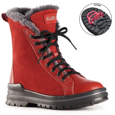 Zaide Red Winter Boot
