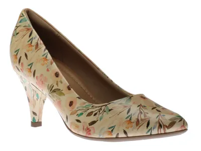 Dress Shoe Vanilla Floral Pump