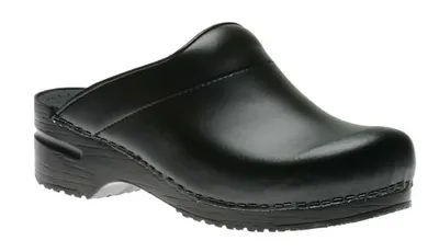 Karl Black Box Leather Clog