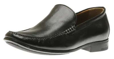 Cresswell Black Leather Venetian Loafer