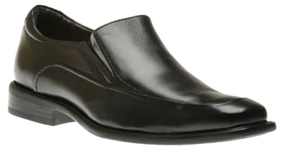 Tilden Black Leather Slip-On Oxford Dress Shoe