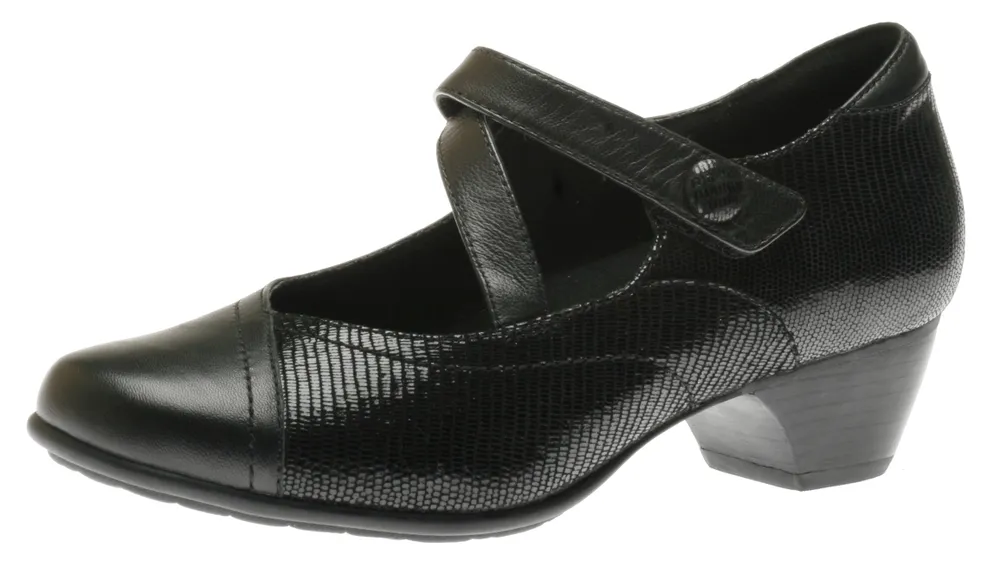 Portia Black Mary Jane Low Heel