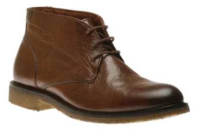 Copeland Mahogany Brown Leather Chukka Boot