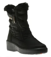 Veronica Black Nylon Winter Boot